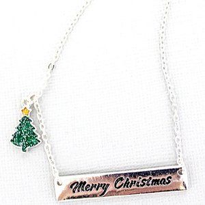 NWT *BOUTIQUE* MERRY CHRISTMAS NECKLACE